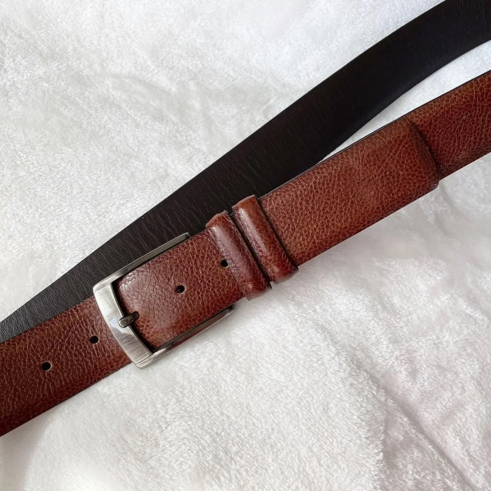 size‎ 50 Tulliani brown Italian calfskin leather belt mens